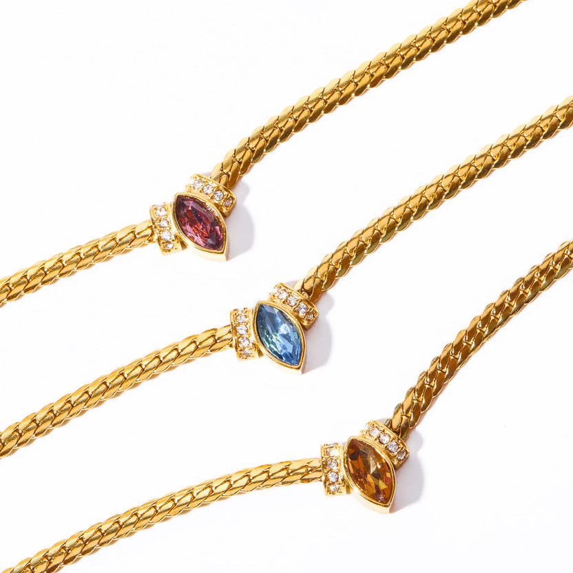 Dangle Earrings with Natural Gemstones – Morganite & Rose Garnet