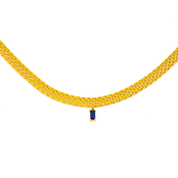 Lumina Multicolor Crystal Woven Necklace