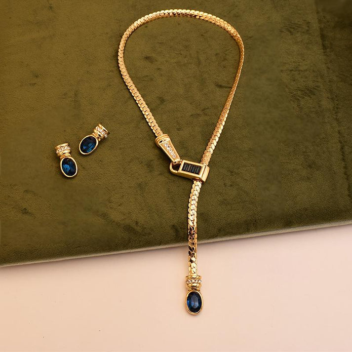 Chain Necklace – Natural Sapphire