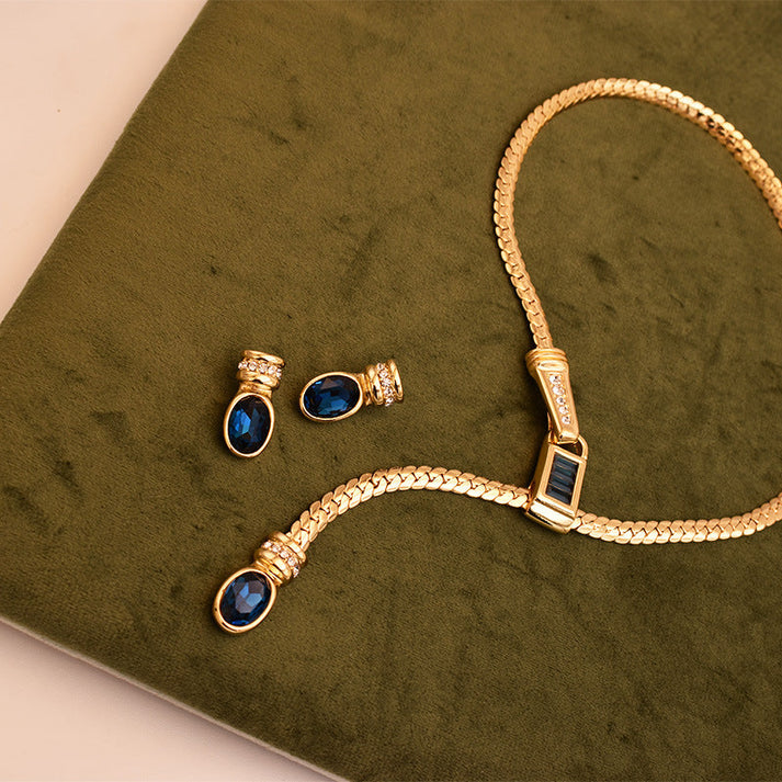 Chain Necklace – Natural Sapphire