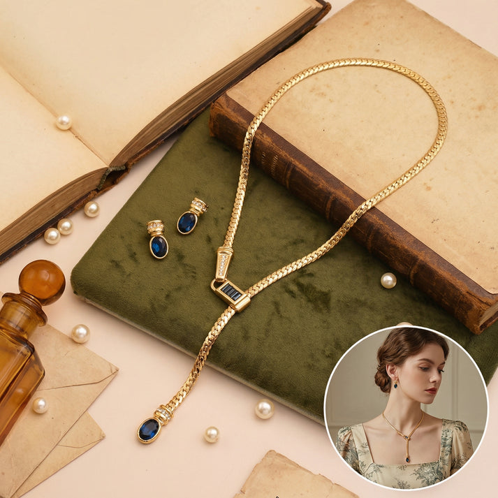 Chain Necklace – Natural Sapphire